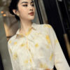 Áo sơ mi tay dài họa tiết mango