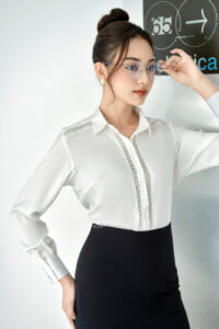 Áo sơ mi tay dài AD 032 103 trắng pc3