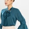 Sơ mi tay lỡ AL 032 93 xanh đậm p2