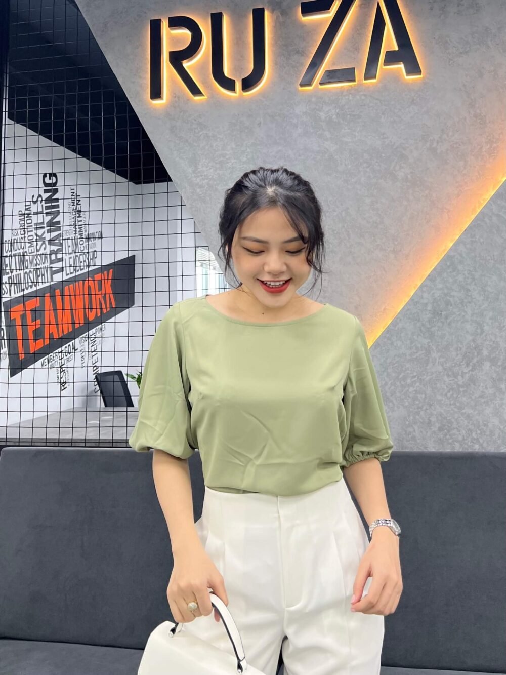 Sơ mi tay ngắn AL 042 139 xanh