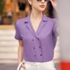 Áo sơ mi tay ngắn AN 157-2 tím pc1