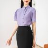 Áo sơ mi tay ngắn AN 212-2 tím