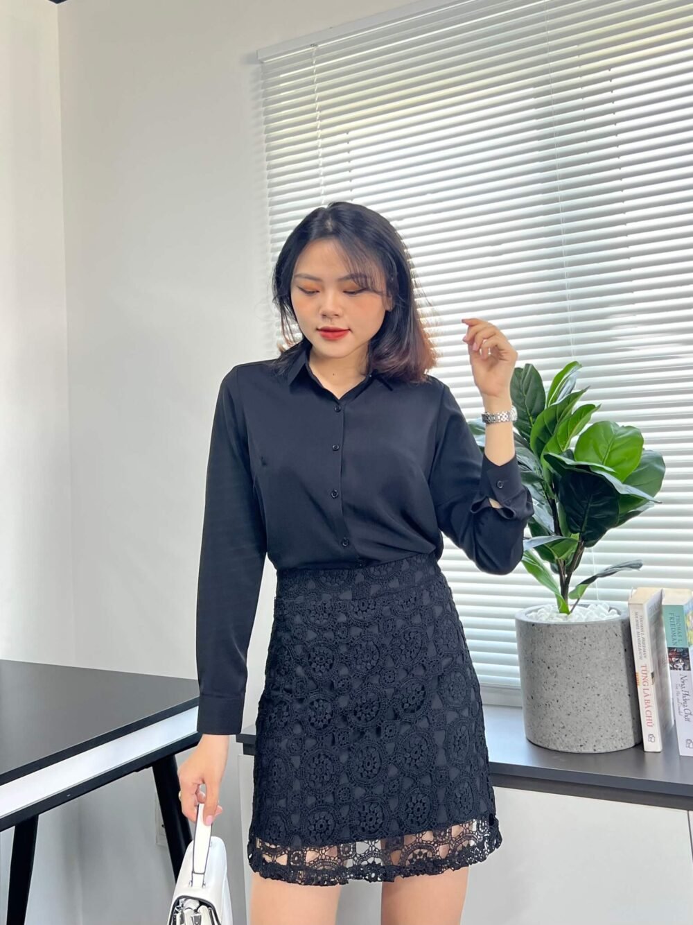 Váy chữ A VCA 21 25 đen pc1