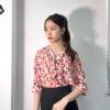 Áo sơ mi tay dài AD 042 117 họa tiết