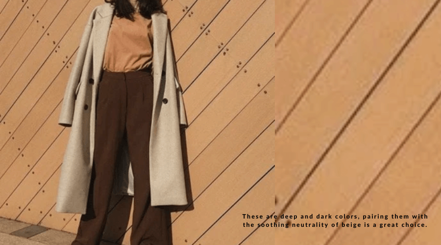 Màu be (Beige) là màu gì? Cách Mix & Match màu be đẹp 15 Phối với màu nâu đất