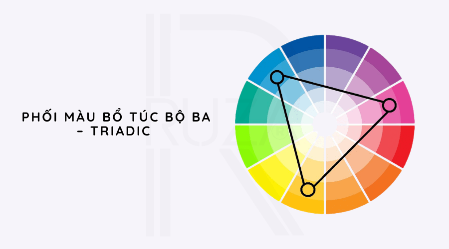 Phối màu bổ túc bộ ba