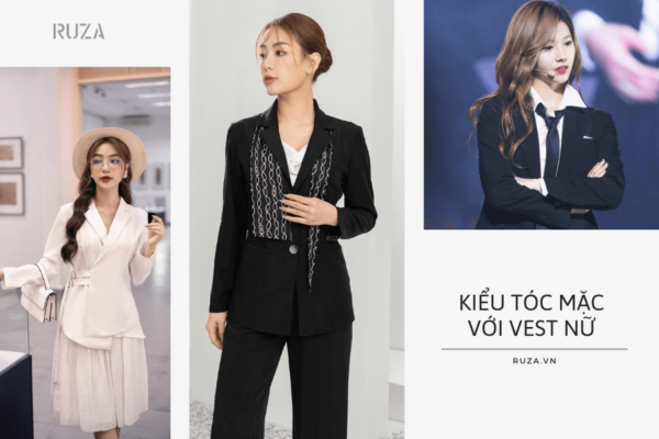 Kiểu tóc mặc vest nữ đẹp