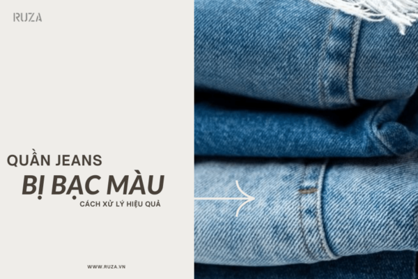 Quần jean bị bạc màu