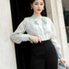 Áo Sơ Mi Tay Dài Kiểu - Xanh - AD 3033-3 8 Áo sơ mi tay dài AD 3033-3 xanh pc4