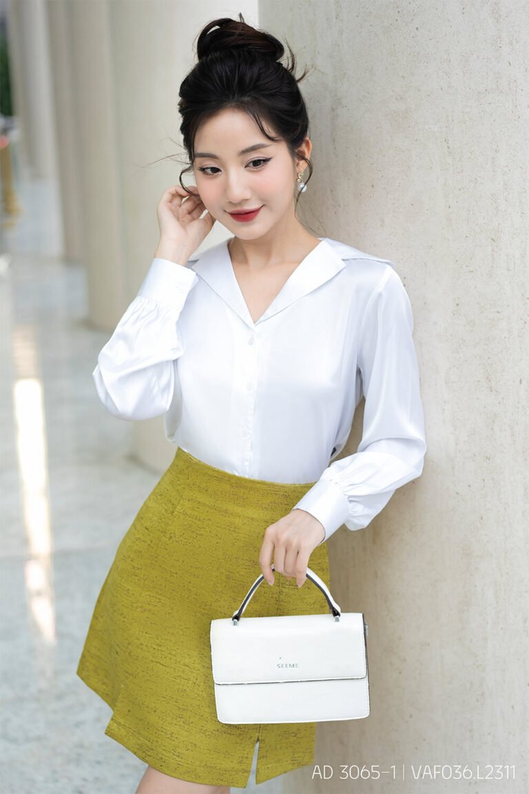 Áo sơ mi tay dài AD 3065-1 trắng pc3