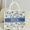 Túi Vải RUZA - Họa Tiết Hoa Xanh - PTP003.L2311 7 Túi RUZA1