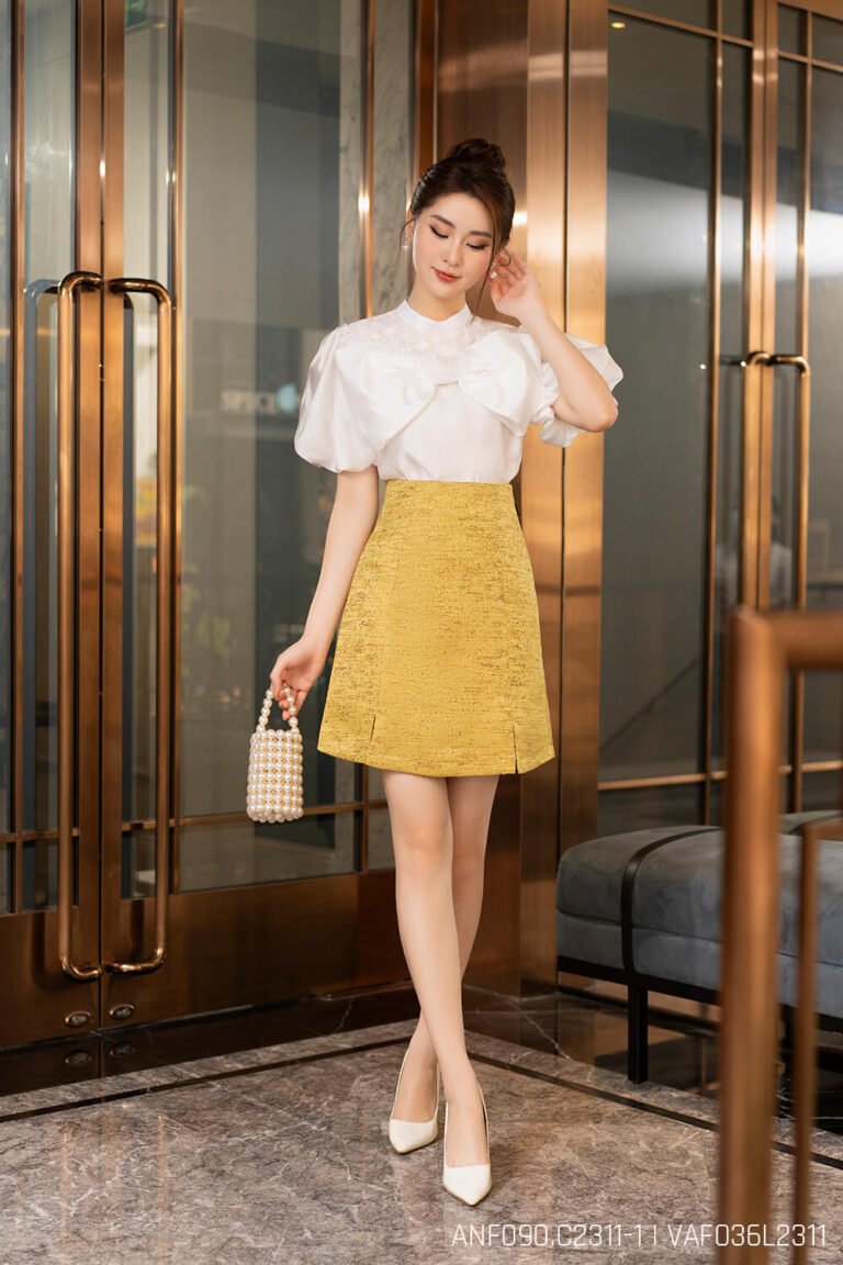 Áo sơ mi tay ngắn ANF090.C2311-2 trắng pc1