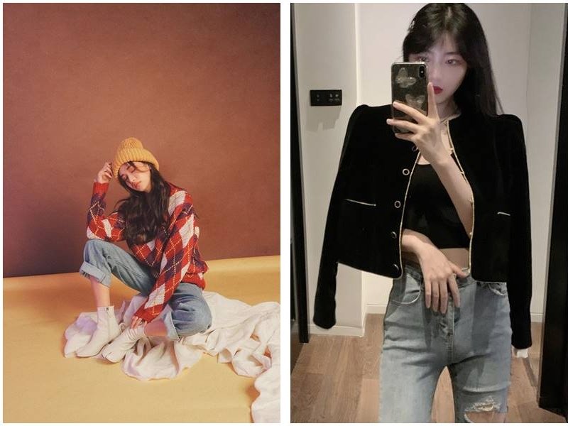 Đi Đà Lạt Mặc Gì? Các Cách Mix & Match Thật Nổi Bật 23 Mũ len và áo len - Mix với áo khoác nhung