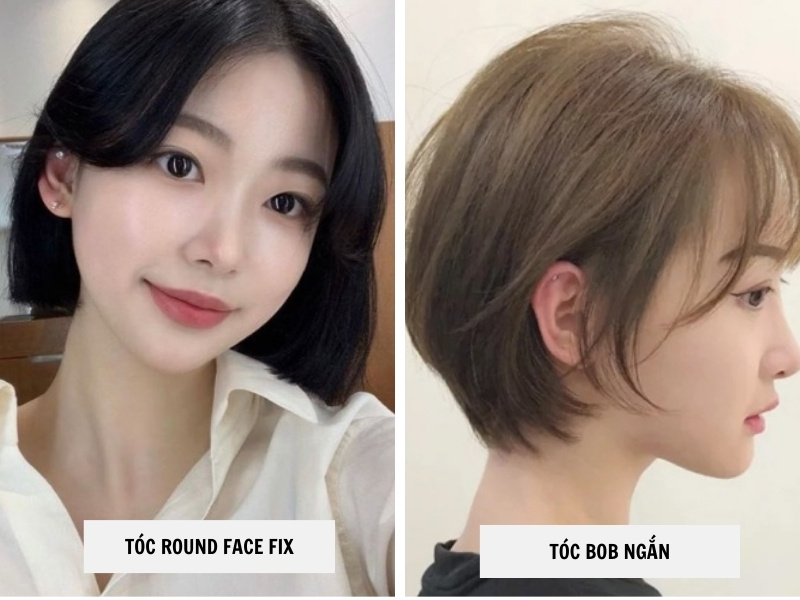 Điểm Danh 15+ Kiểu Tóc Ngắn Cho Mặt Tròn Thon Gọn Hơn 15 Tóc Round Face Fix - Tóc bob ngắn