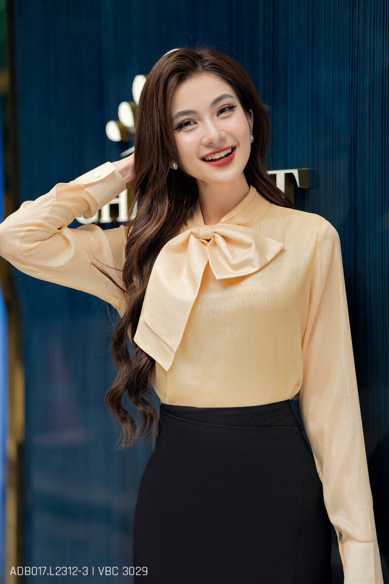 Áo sơ mi tay dài ADB017-2 vàng pc4