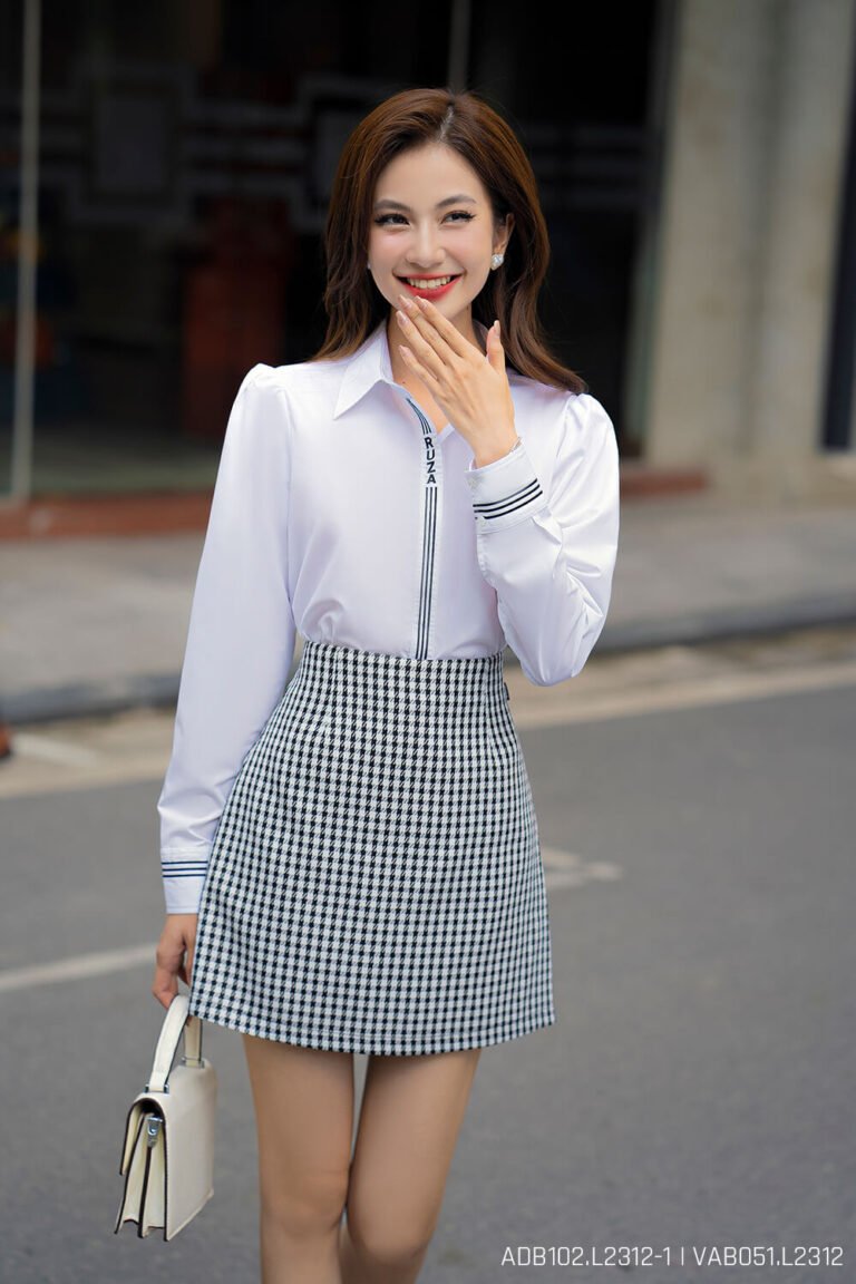 Áo sơ mi tay dài ADB102 trắng -pc2