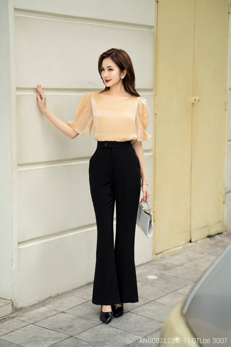 Áo sơ mi tay ngắn ANB087-1 vàng đồng pc1