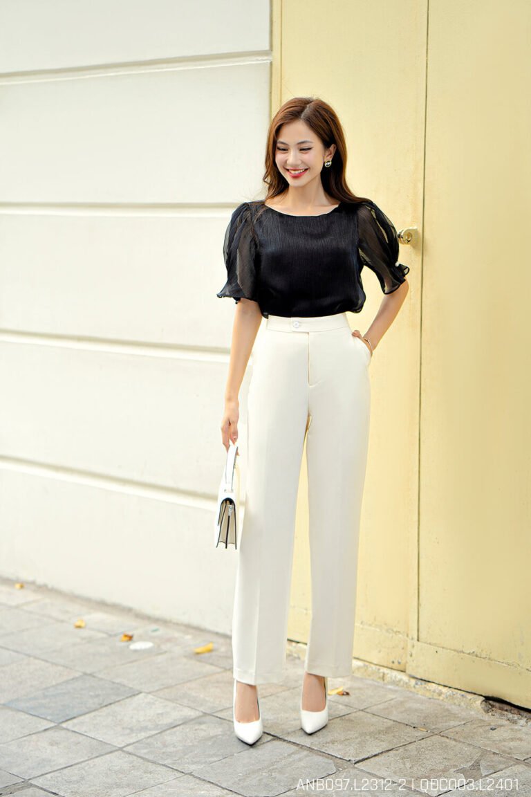 Áo sơ mi tay ngắn ANB097-2 đen pc1