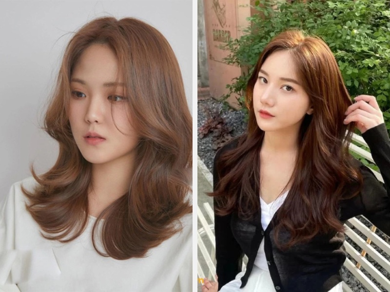 10+ Kiểu Tóc Màu Nâu Trà Sữa Đẹp Nhất 2024 14 Nâu trà sữa caramel -mật ong