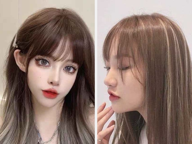 10+ Kiểu Tóc Màu Nâu Trà Sữa Đẹp Nhất 2024 19 Nâu trà sữa ombre - nâu trà sữa highlight