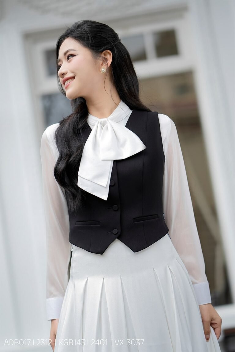 Áo gile KGB143 đen pc2