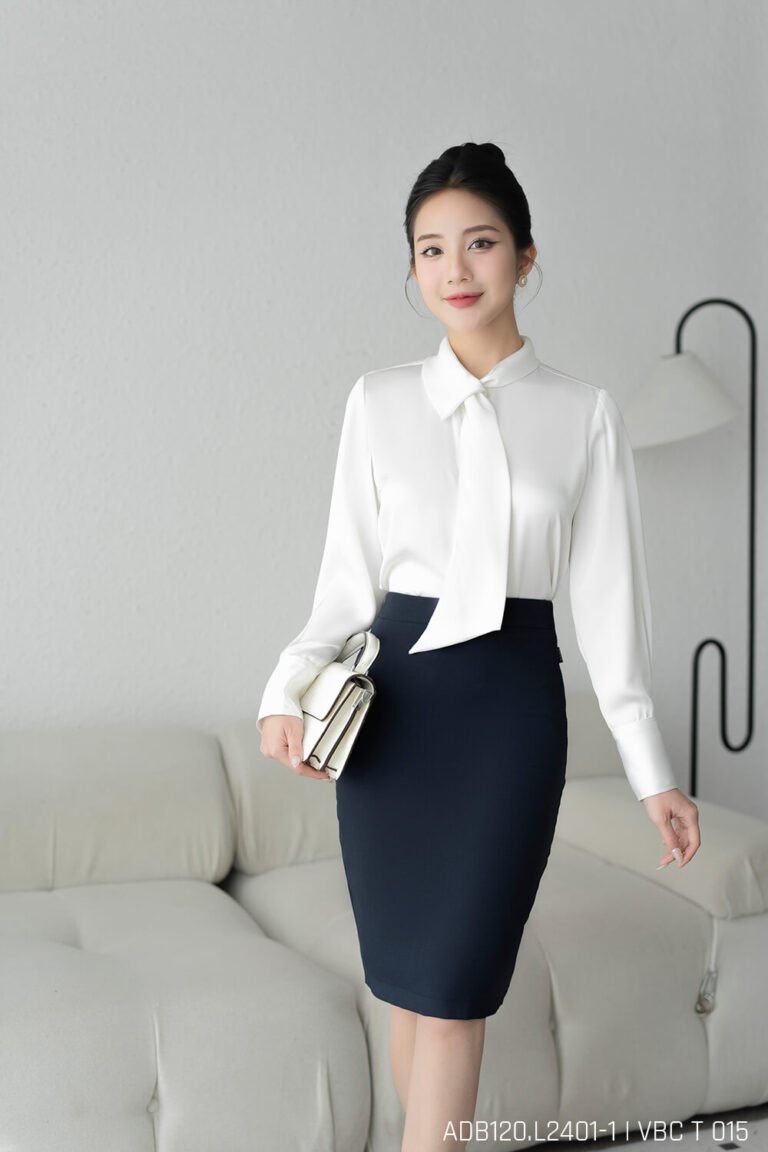 Áo sơ mi tay dài ADB120 trắng pc2