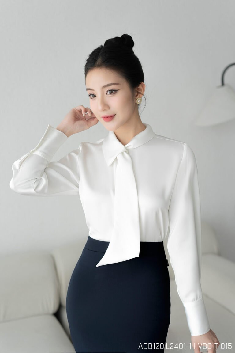 Áo sơ mi tay dài ADB120 trắng pc3