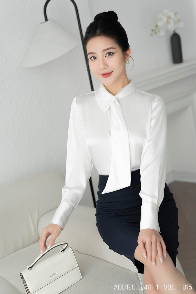 Áo sơ mi tay dài ADB120 trắng pc4