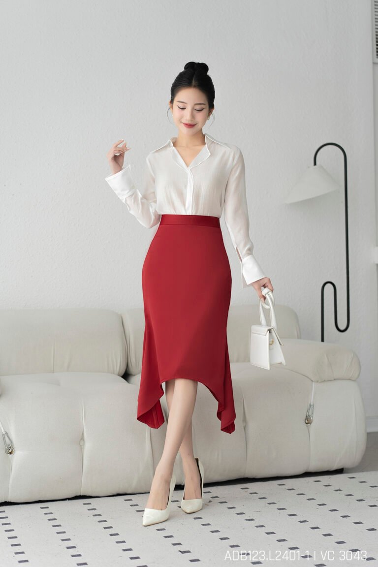 Áo sơ mi tay dài ADB123 trắng pc1