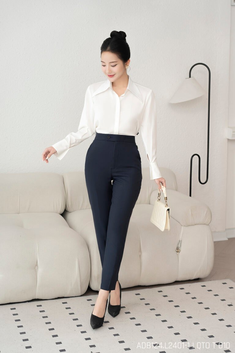 Áo sơ mi tay dài ADB124 trắng pc1