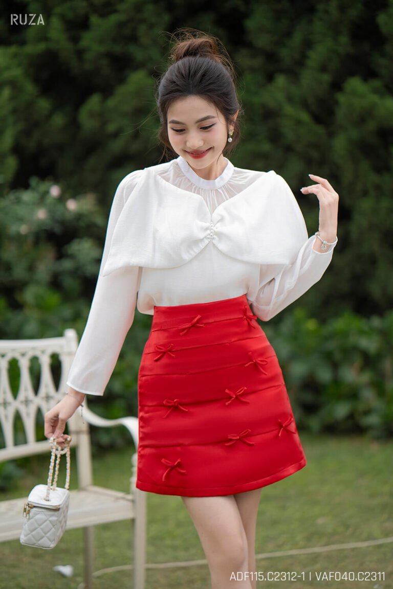 Áo sơ mi tay dài ADF115 trắng pc2