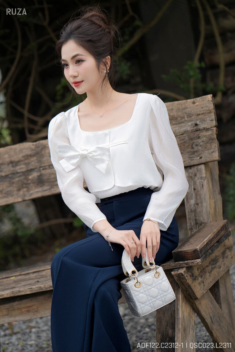 Áo sơ mi tay dài ADF122 đen pc3