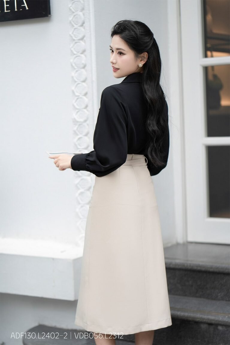 Áo sơ mi tay dài ADF130 trắng pc1