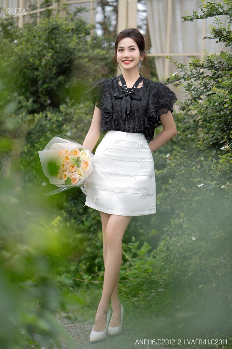 Áo sơ mi tay ngắn ANF116 đen pc1