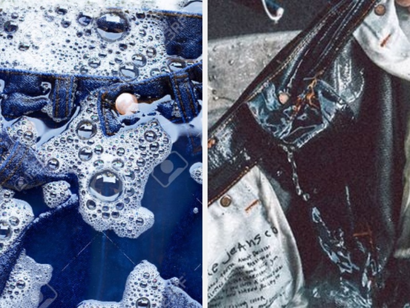 Lộn trái quần khi giặt