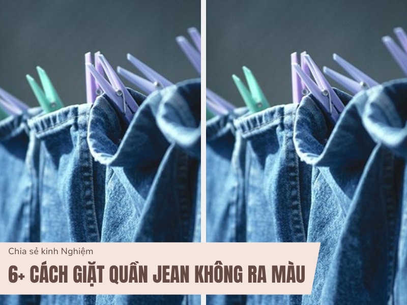 Cách giặt quần jean không ra màu