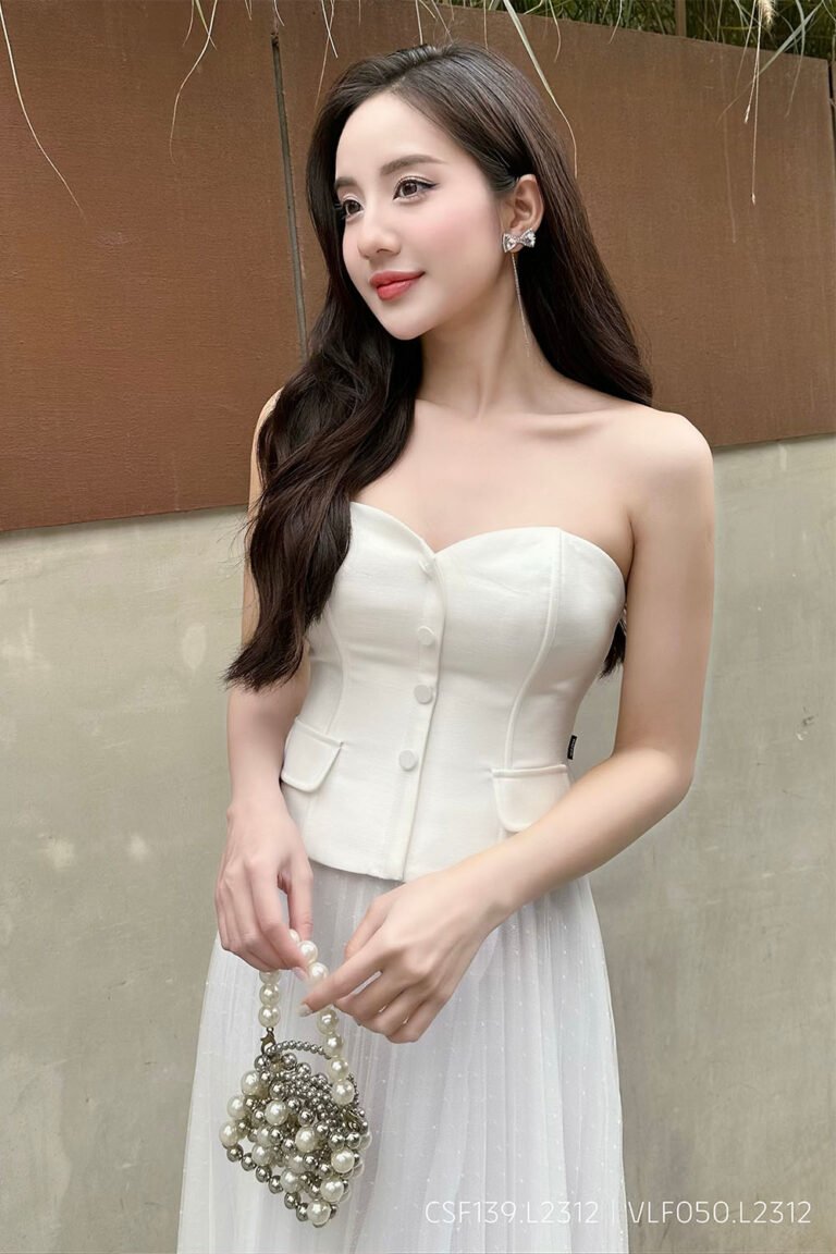 Áo corset CSF139 trắng pc1