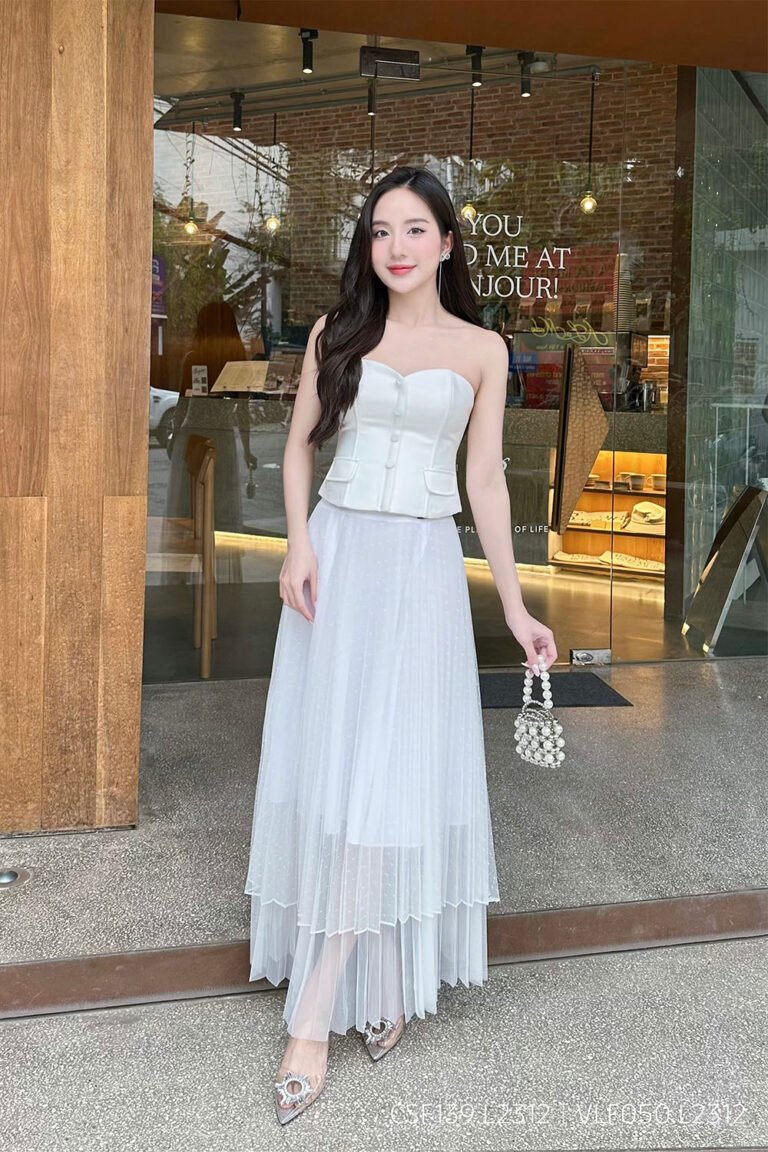 Áo corset CSF139 trắng pc4