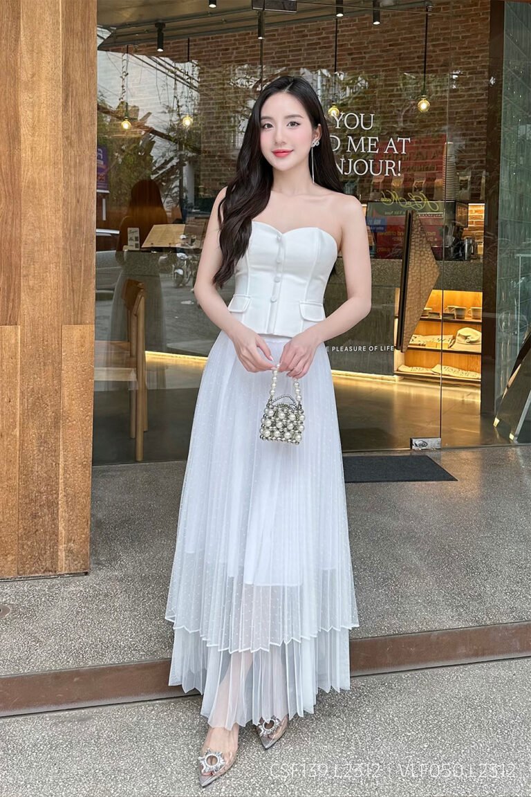Áo corset CSF139 trắng pc6