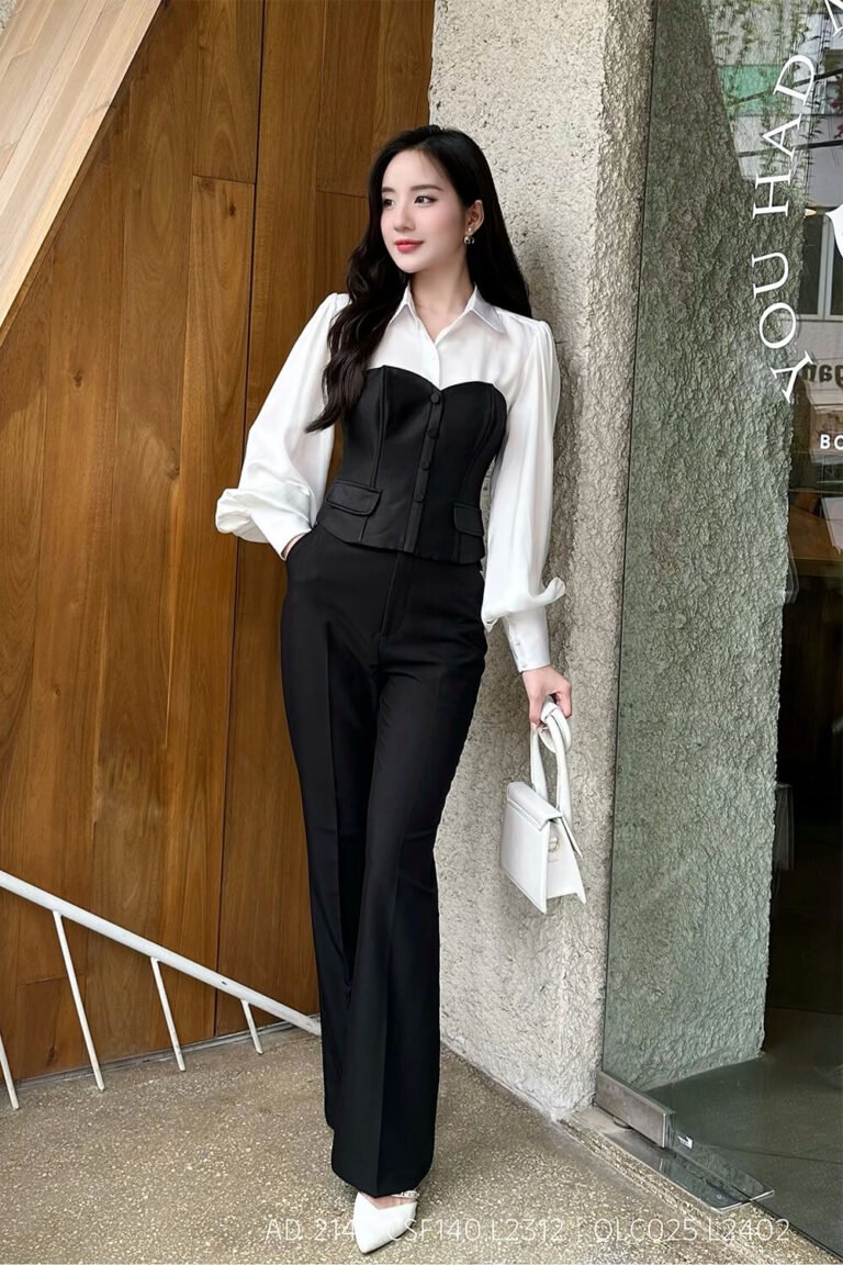 Áo corset CSF140 đen pc2