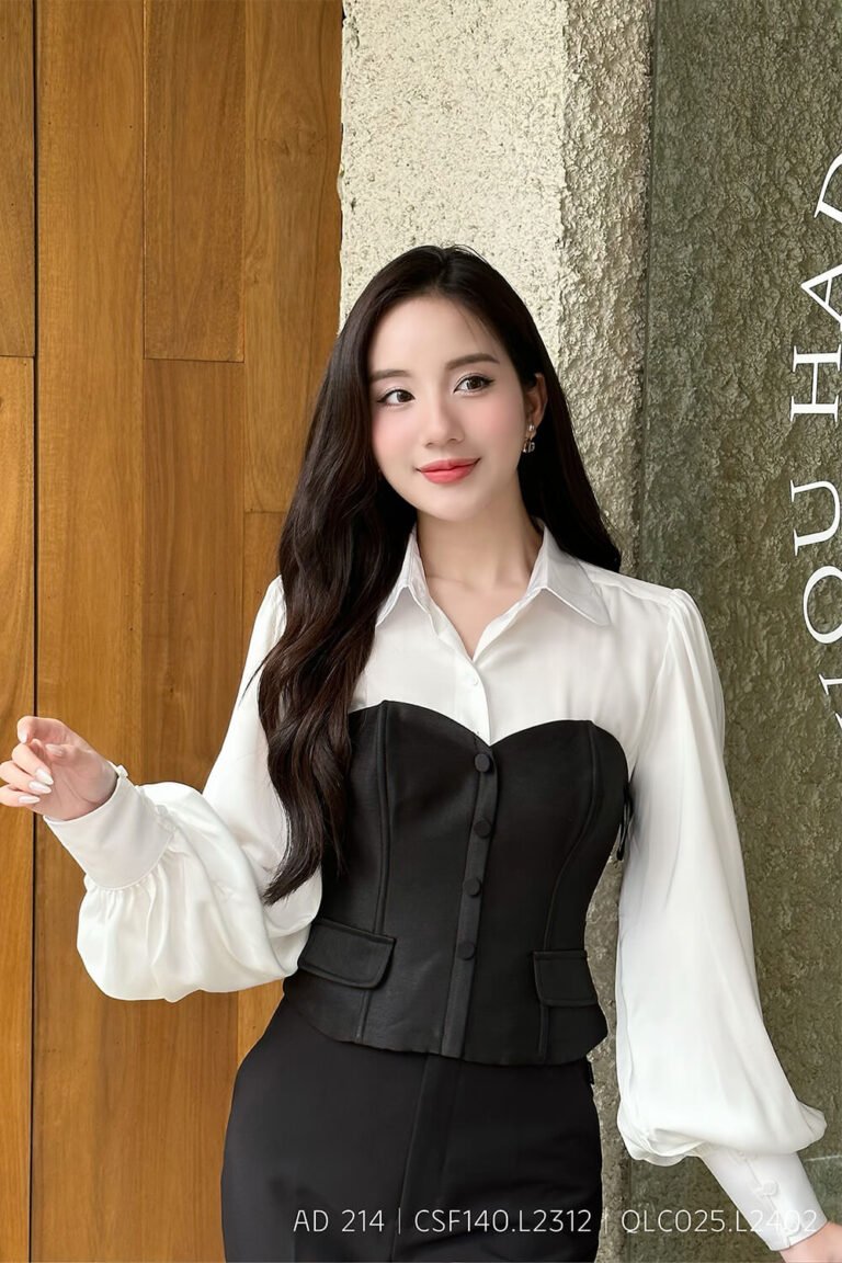 Áo corset CSF140 đen pc5