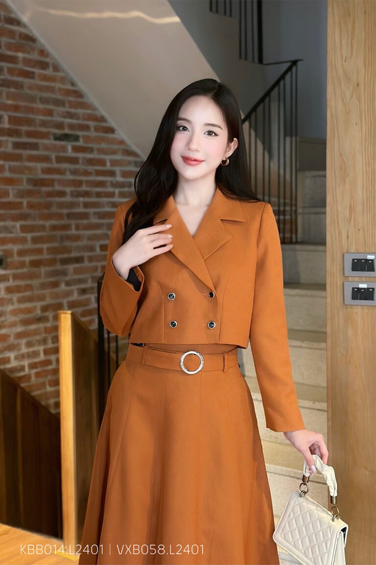 Áo khoác blazer KBB014 cam pc5
