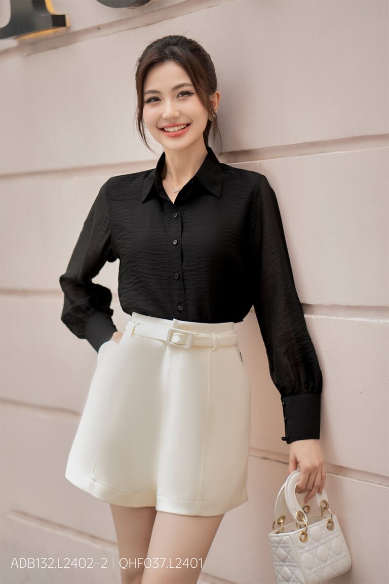 Áo sơ mi tay dài ADB132 xanh pc3