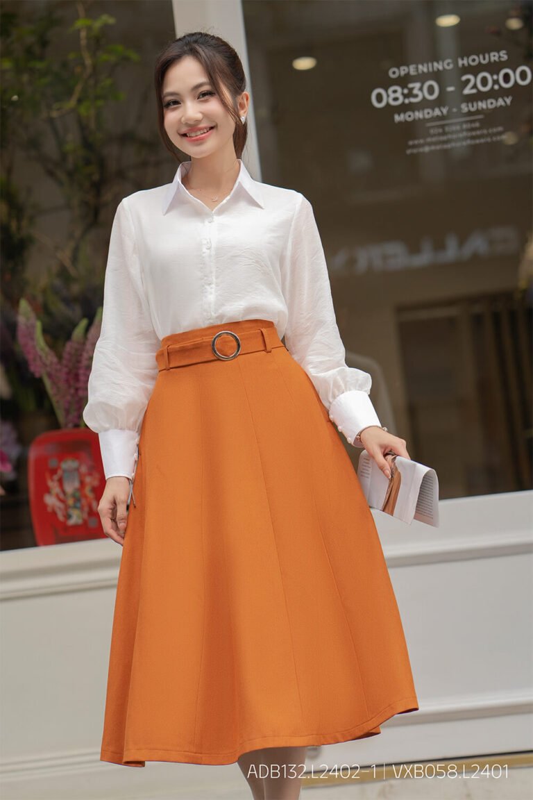 Áo sơ mi tay dài ADB132 trắng pc1