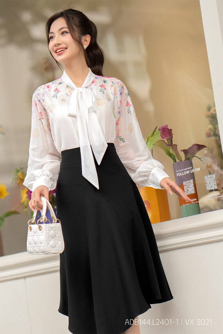 Áo sơ mi tay dài ADB144 trắng pc3