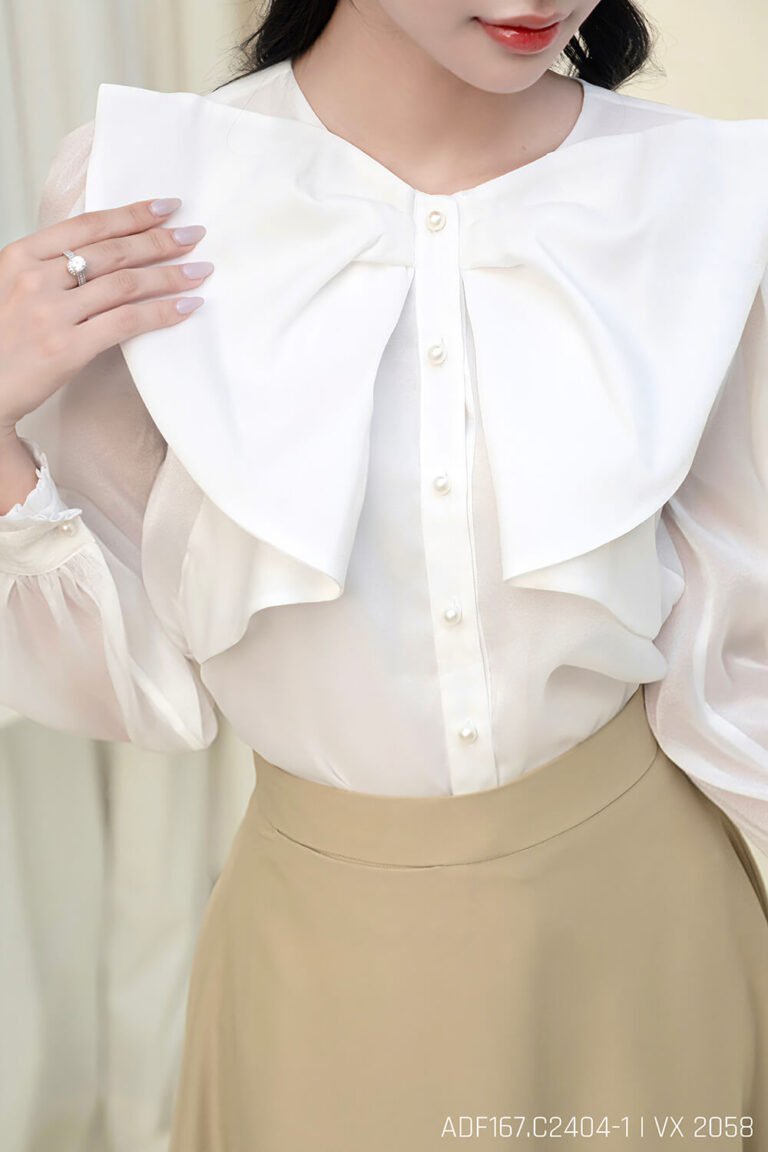 Áo sơ mi tay dài ADF167 trắng pc1