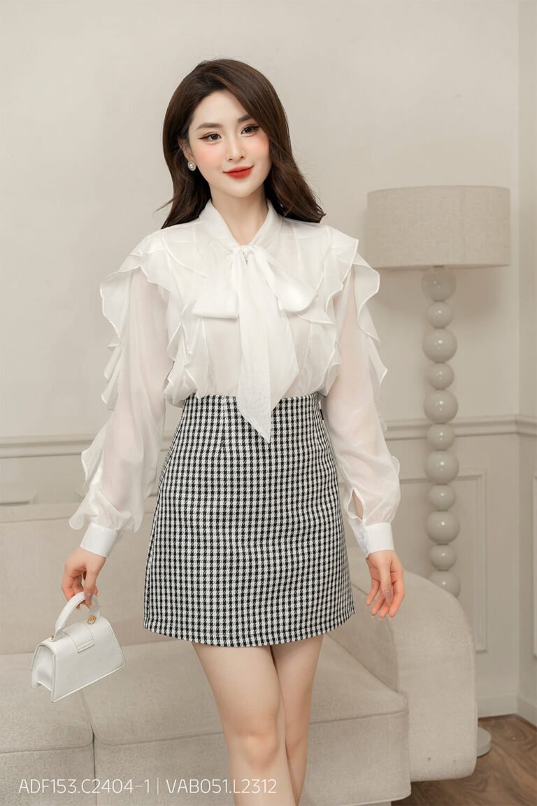 Áo sơ mi tay dài ADF153 trắng pc4