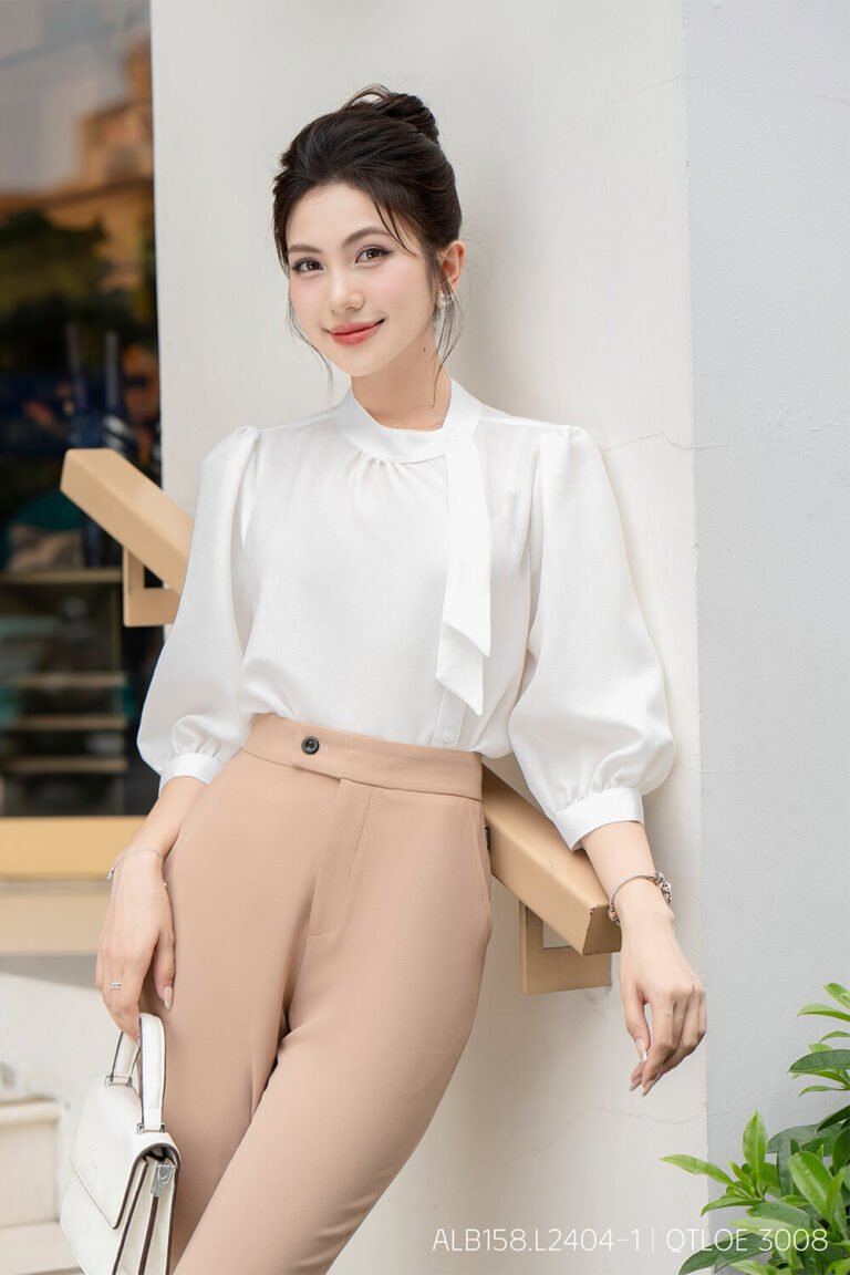 Áo sơ mi tay lỡ ALB158 tím pc2