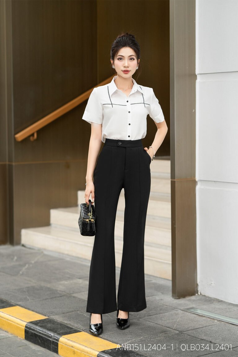 Áo sơ mi tay ngắn ANB151 trắng pc3