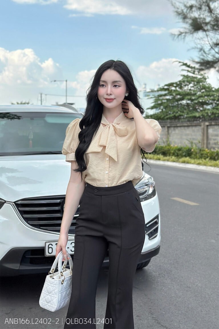 Áo sơ mi tay ngắn ANB166 be pc3
